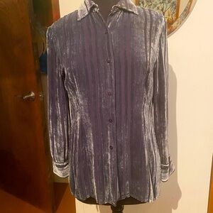 Express Velvet Pee-k-boo Blouse